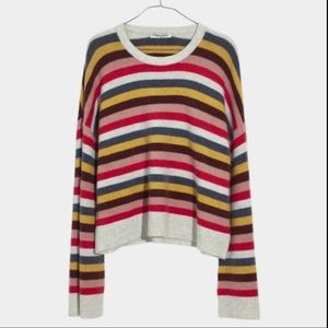 Madewell Cardiff Striped Crewneck Sweater XS
